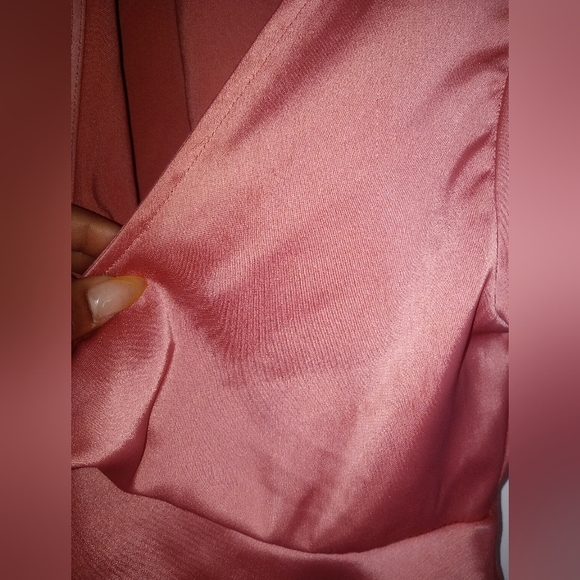 Wild fable women's baby pink peplum top with tie in the front - Picture 8 of 8